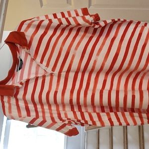 Short sleeve, striped polo by Lands' End